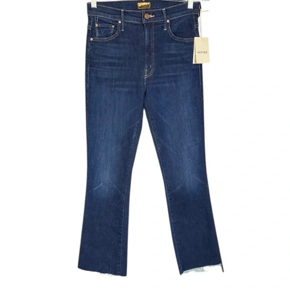 NWT MOTHER The Insider Crop Step Fray Jean in Off Limits - Picture 3 of 16